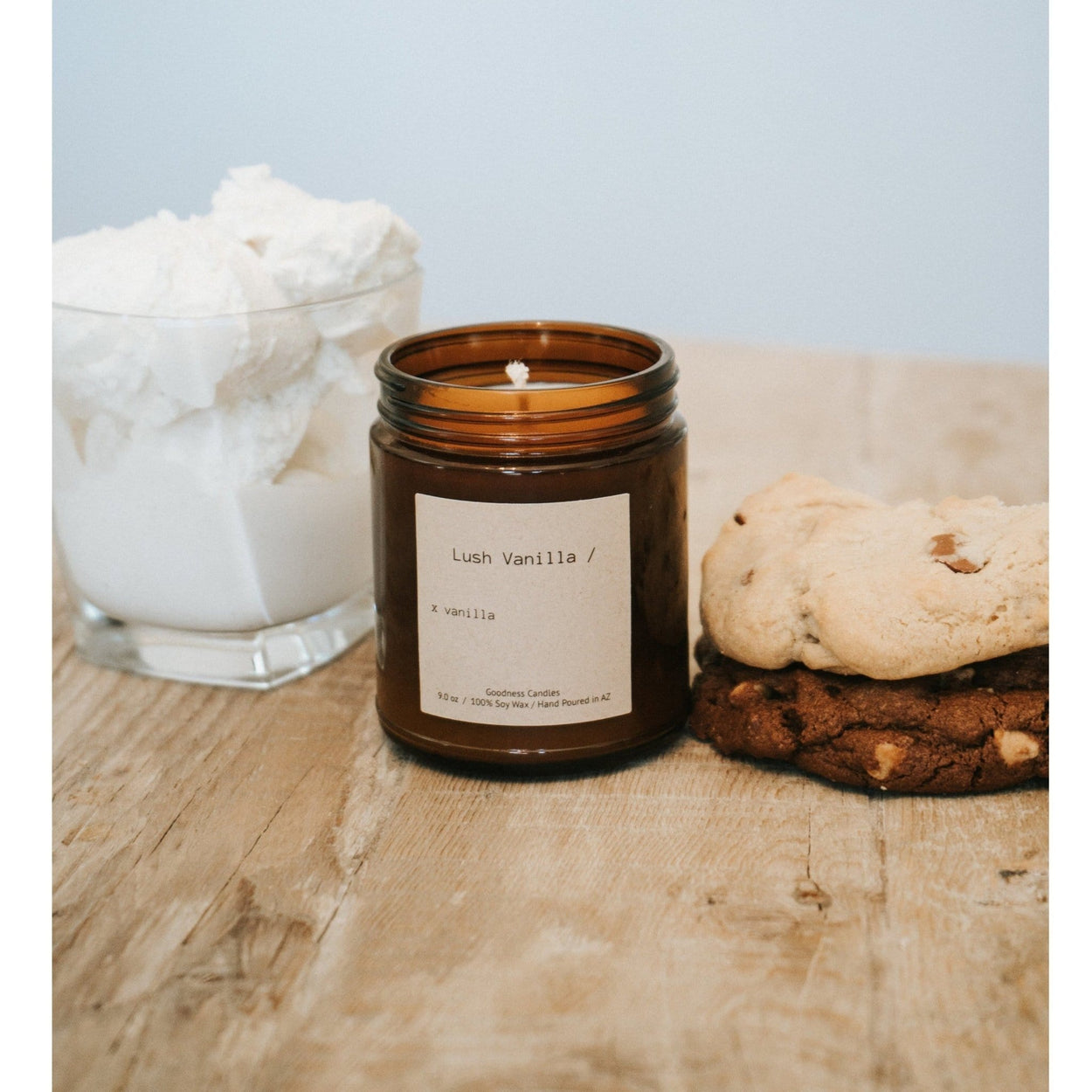 Candles vanilla fragrance Lush Vanilla Gooodness Candles goodnesscandles.com