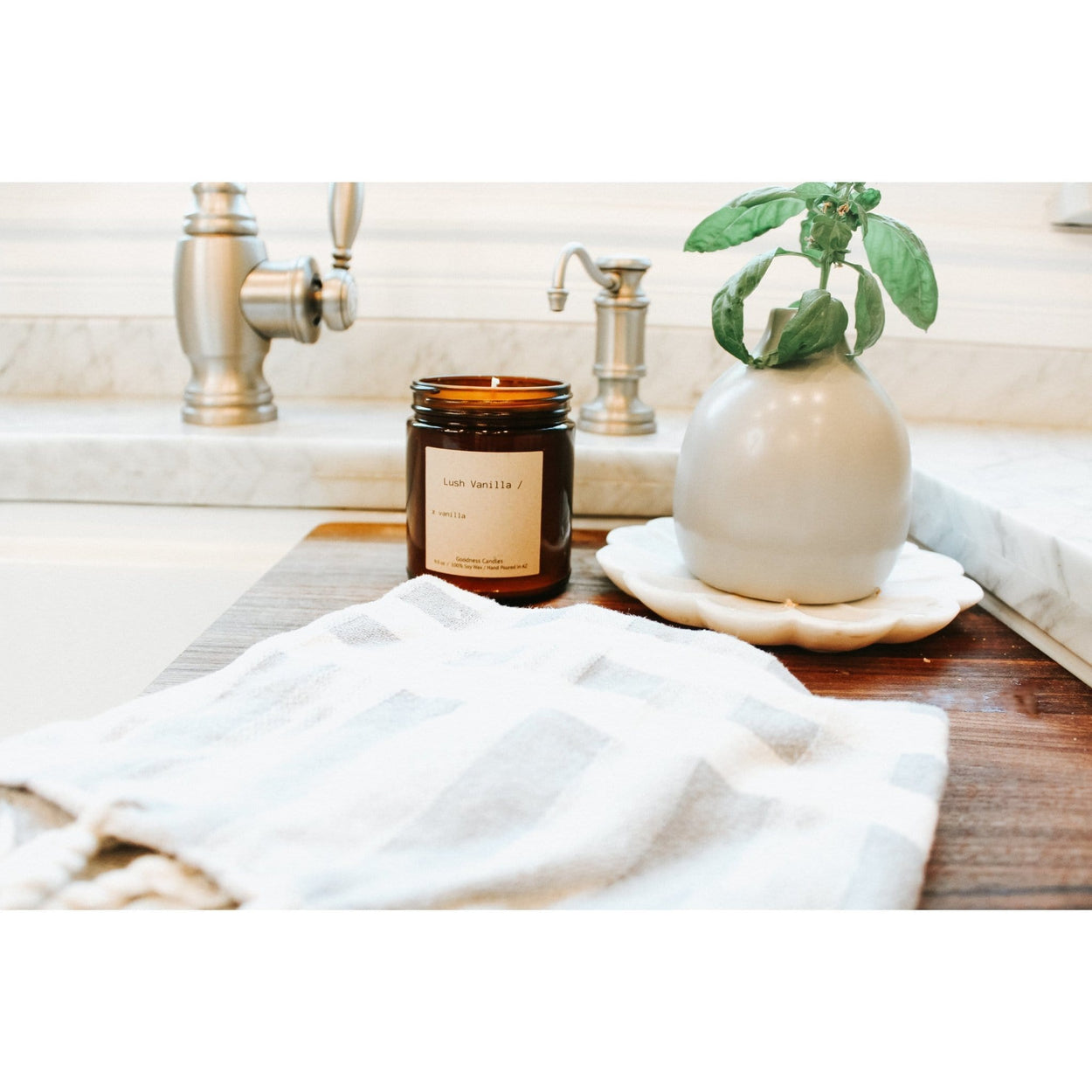 Candles vanilla fragrance Lush Vanilla Gooodness Candles goodnesscandles.com